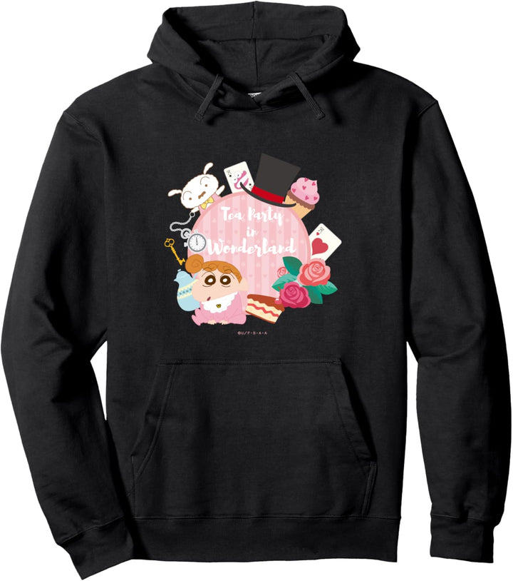 Crayon Shin-chan, Himawari and Shiro Shin-chan's tea time Pullover Hoodie
