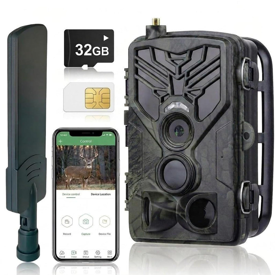 Wildkamera 4G APP, 120 MP 4K, Wildtierkamera mit SIM-Karte, Telefon-Sende-Foto, Nachtsichtkamera 940