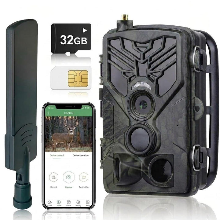 Wildkamera 4G APP, 120 MP 4K, Wildtierkamera mit SIM-Karte, Telefon-Sende-Foto, Nachtsichtkamera 940