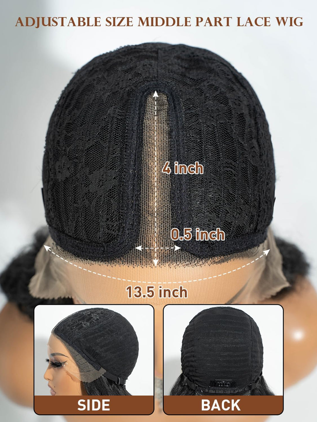 Joedir 76cm Spitze Front Perücken lang gewellt synthetische Perücke für Frauen OM430P, OM430P