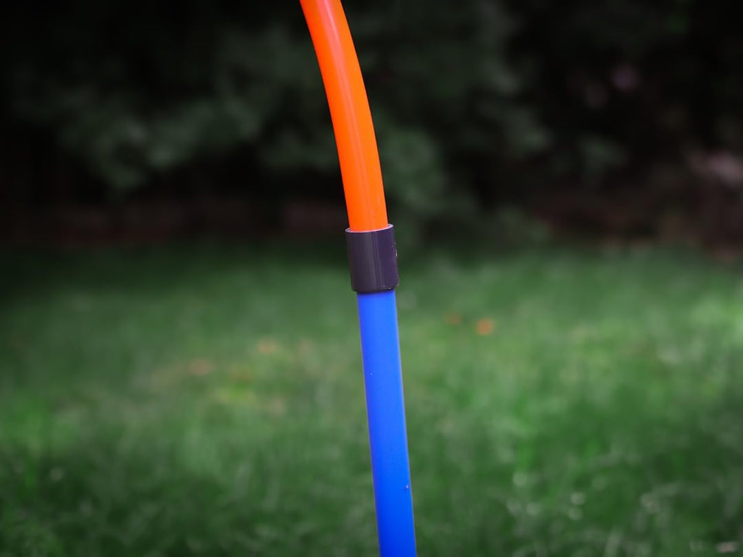 Lemodo Hoopers Set mit 2 Bögen, Agility Set, Steckhürden-Set mit Tasche, Hundesport, Hundetraining S