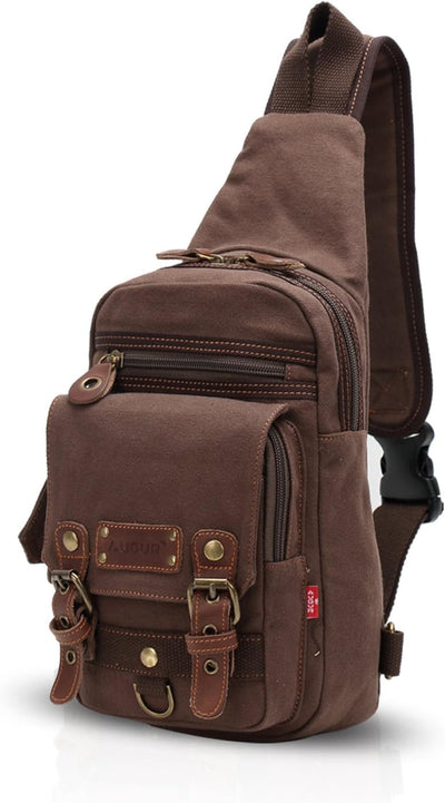 FANDARE Rucksack Sling Bag Umhängetasche Messenger Tasche Schultertasche Reisen Daypack Klein Crossb