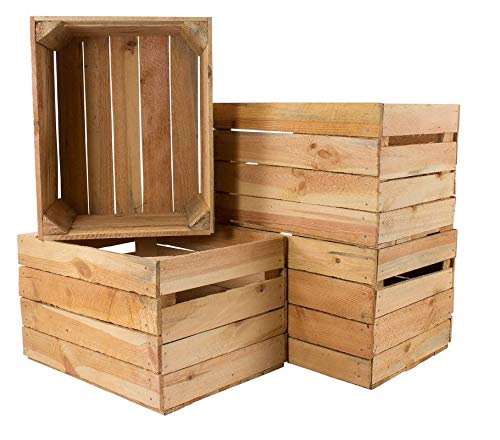 Vintage-Möbel24 Gebrauchte Obstkisten Weinkisten Massive Holzkisten Naturbelassen/Regal (4,8) 9, 9