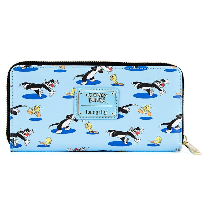 LOUNGEFLY Unisex Kinder Ltwa0005 x Looney Tunes Tweety and Sylvester Zip-Around Wallet, Multi-Colour
