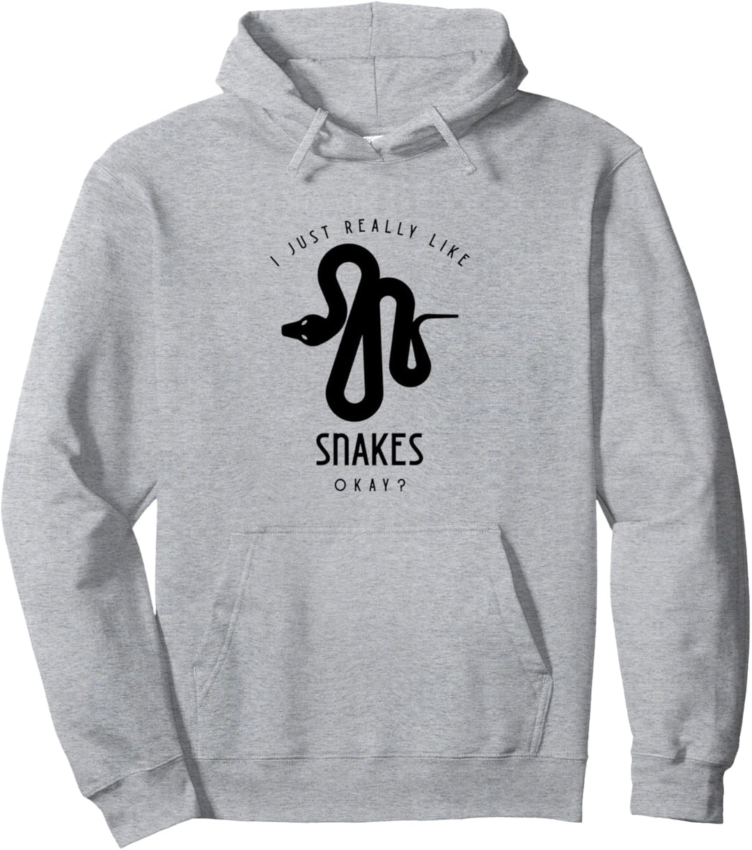Schlangen fleischfressende Fangs Reptilien Schlange Pullover Hoodie