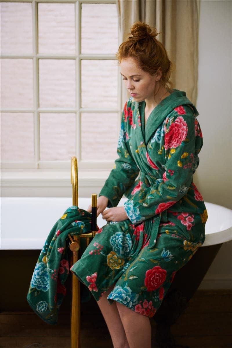 Pip Studio Bademantel Good Evening | grün - XXL XXL Grün, XXL Grün