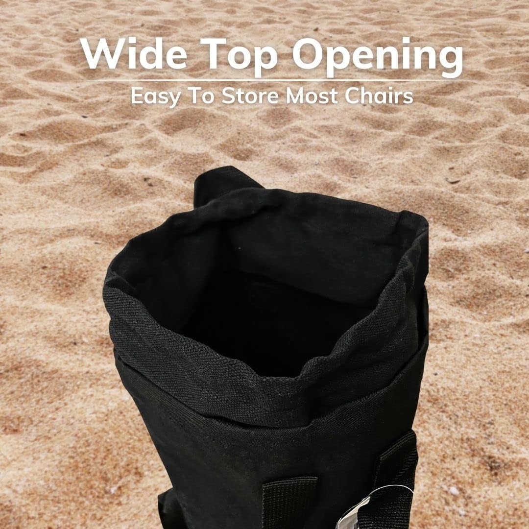 NGIL Schwarze Tragetasche für Klappstühle (tasche), bitte lesen Sie die Beschreibung. Solid Black, S