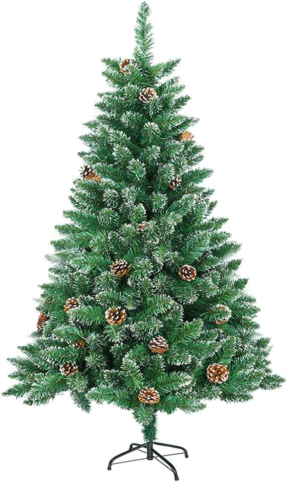 HENGMEI 150cm PVC Weihnachtsbaum Tannenbaum Christbaum Grün künstlicher mit Metallständer ca. 300 Sp