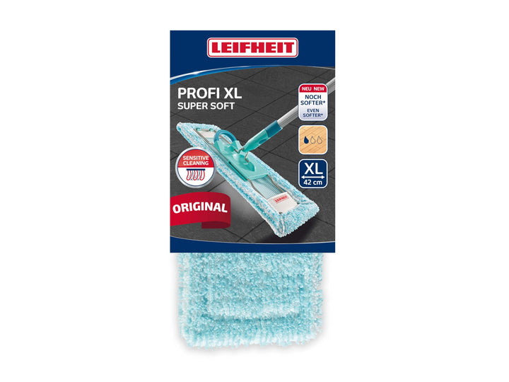 Leifheit Original Wischbezug Profi super soft für sensible Böden, Bodenwischer Ersatzbezug mit Spezi