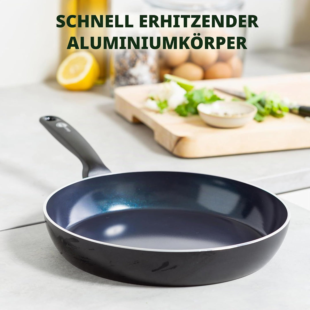 GreenPan Torino Gesunde antihaftbeschichtete Keramik Bratpfanne 28 cm, PFAS-frei, Induktion, Backofe