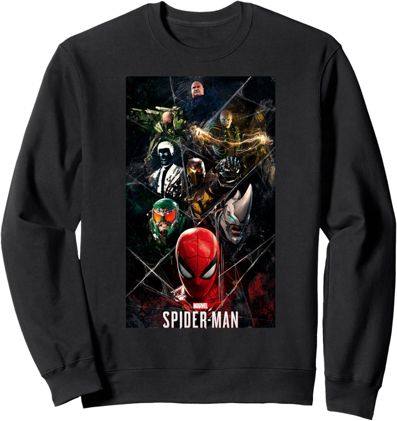 Marvel Spider-Man Villains In The Web Poster Sweatshirt