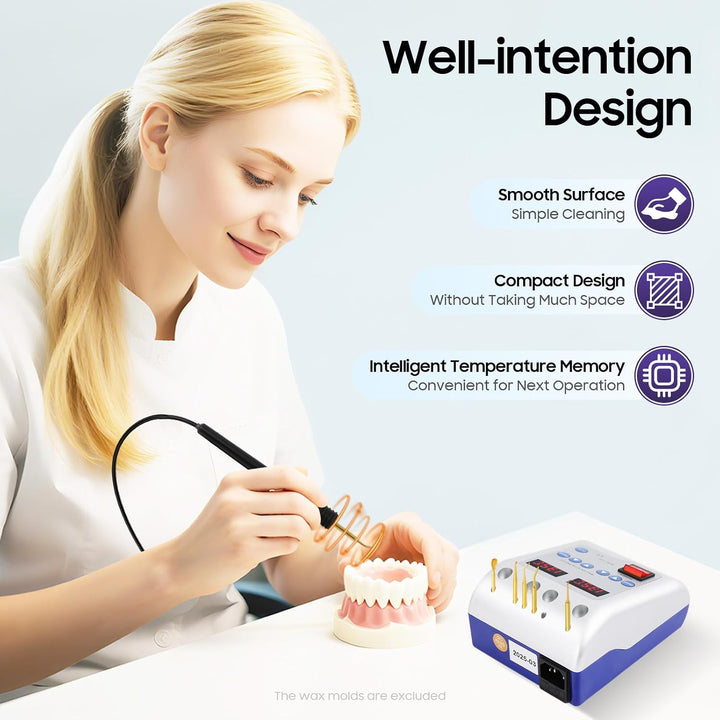 Digital Elektrisch Waxer Maschine, AC 240V 50W mit 6 Tips 119 * 159 * 73mm | Wax Maschine Modellier
