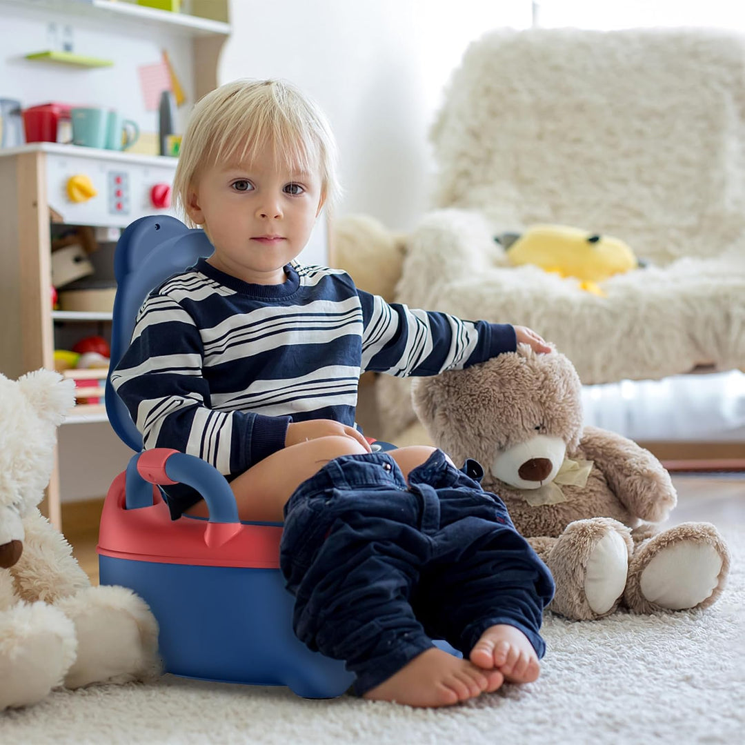 Aufun Töpfchen Baby Toilette Toilettensitz, Baby Potty, Toilettentrainer mit Griffe für Kleinkinder,