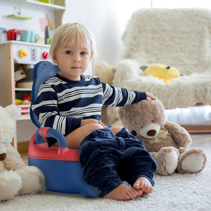 Aufun Töpfchen Baby Toilette Toilettensitz, Baby Potty, Toilettentrainer mit Griffe für Kleinkinder,