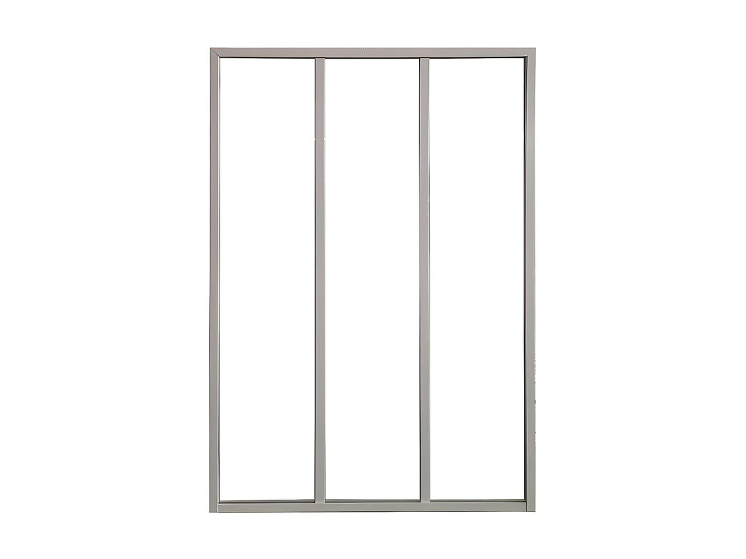 Vente-unique - Atelier-Glaswand - 90 x 130 cm - thermolackiertes Aluminium - Weiss - Bayview