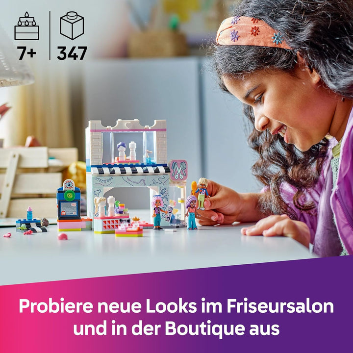 LEGO Friends Friseursalon - Kreatives Spielzeug zum Bauen für Rollenspiele - Mit 3 Minifiguren, Skat