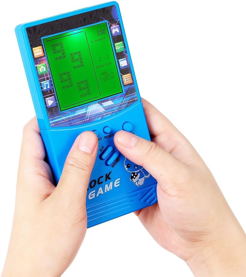 CZT Grosser Bildschirm mit grünem Licht Brick Spielkonsole Eingebautes klassisches nostalgisches Puz