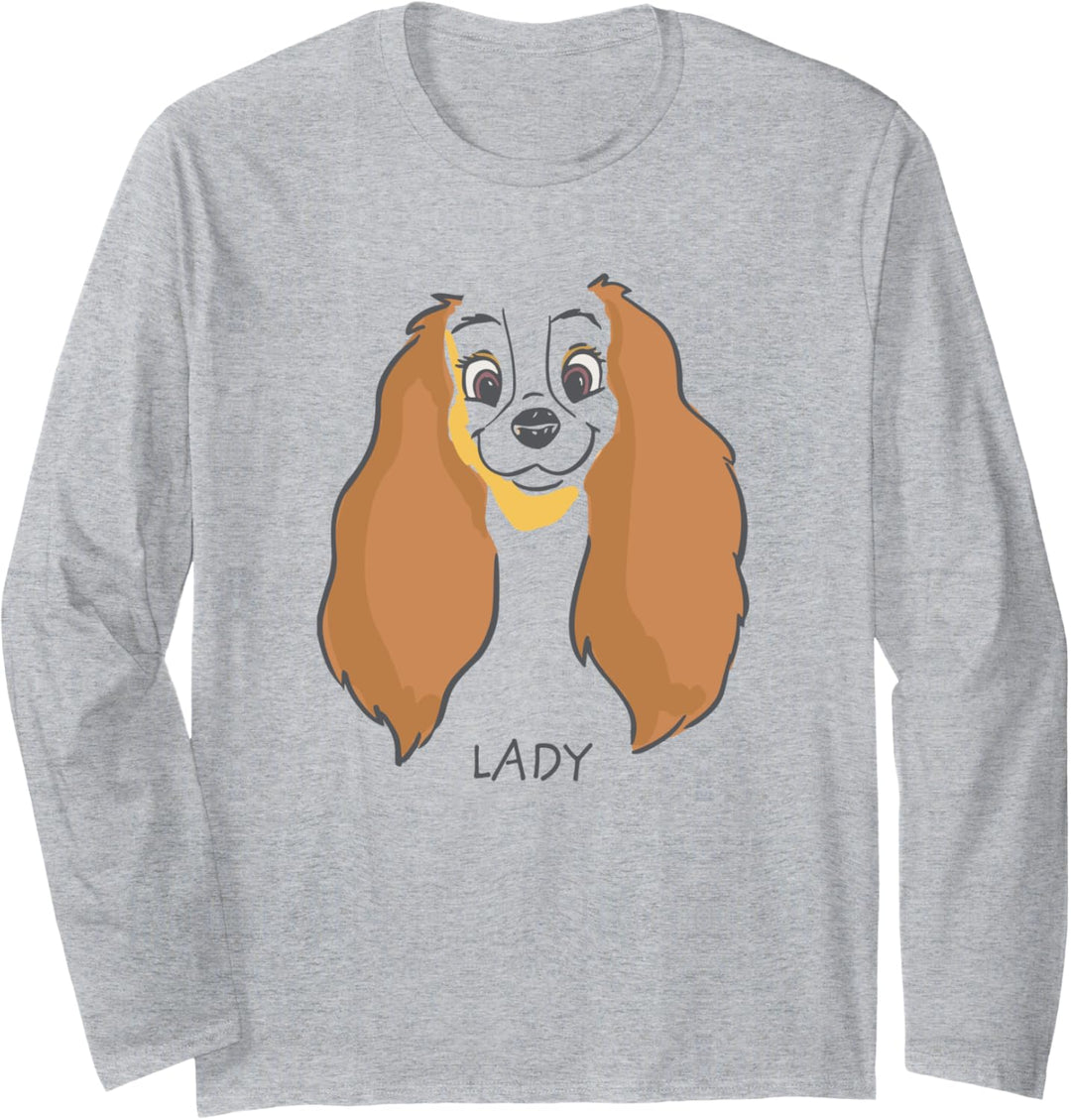 Disney Lady Drawing Lady and the Tramp Langarmshirt