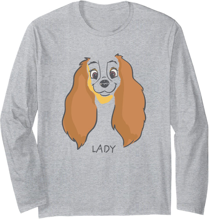 Disney Lady Drawing Lady and the Tramp Langarmshirt