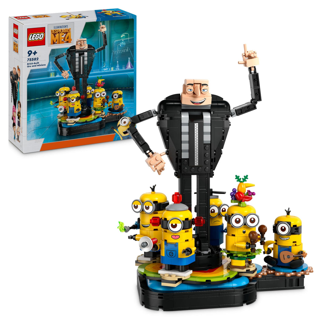 LEGO Ich – Einfach unverbesserlich 4 Gru und die Minions Steinen, tanzende Spielzeug-Filmfiguren zum