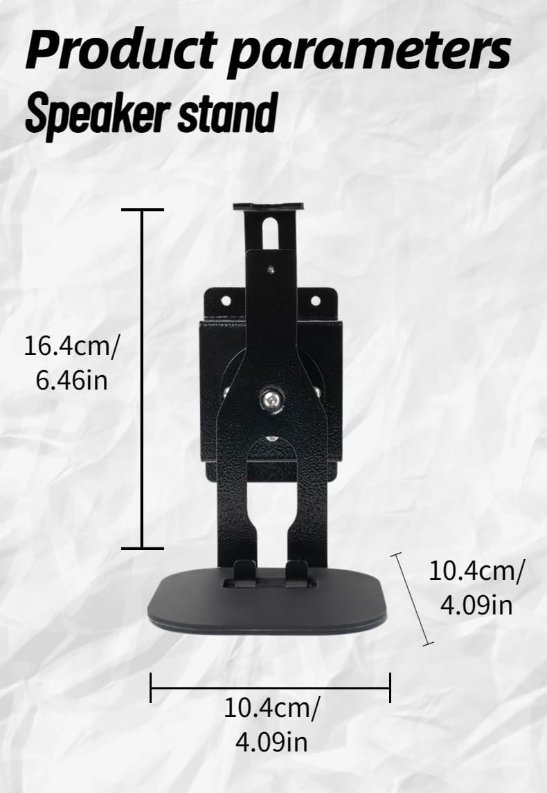 shinar Metall 2er Set Wandhalterung Kompatibel mit Sonos Era 100,Sonos One,One SL und Play:1 Schwenk