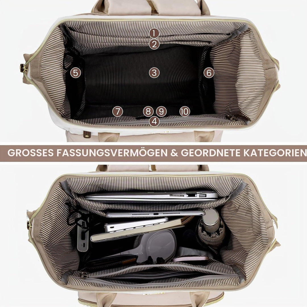 LOVEVOOK Rucksack Damen Laptop Rucksäcke mit Laptopfach 15.6 Zoll Schulrucksack Mädchen Teenager Sch