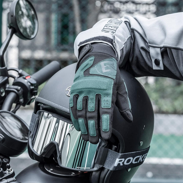 ROCKBROS Motorradhandschuhe Herren Motorrad Handschuhe Winddichte Touchscreen Radsporthandschuhe Atm
