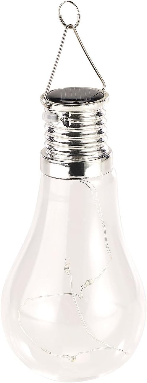 Lunartec Solarbirne: 4er-Set Solar-LED-Lampen in Glühbirnen-Form, 3 warmweisse LEDs, 2 Lumen (Solar