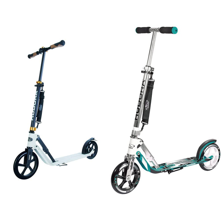 HUDORA BigWheel Style 230 Scooter - Stabiler Aluminium-Roller mit grosser Trittfläche - Höhenverstel