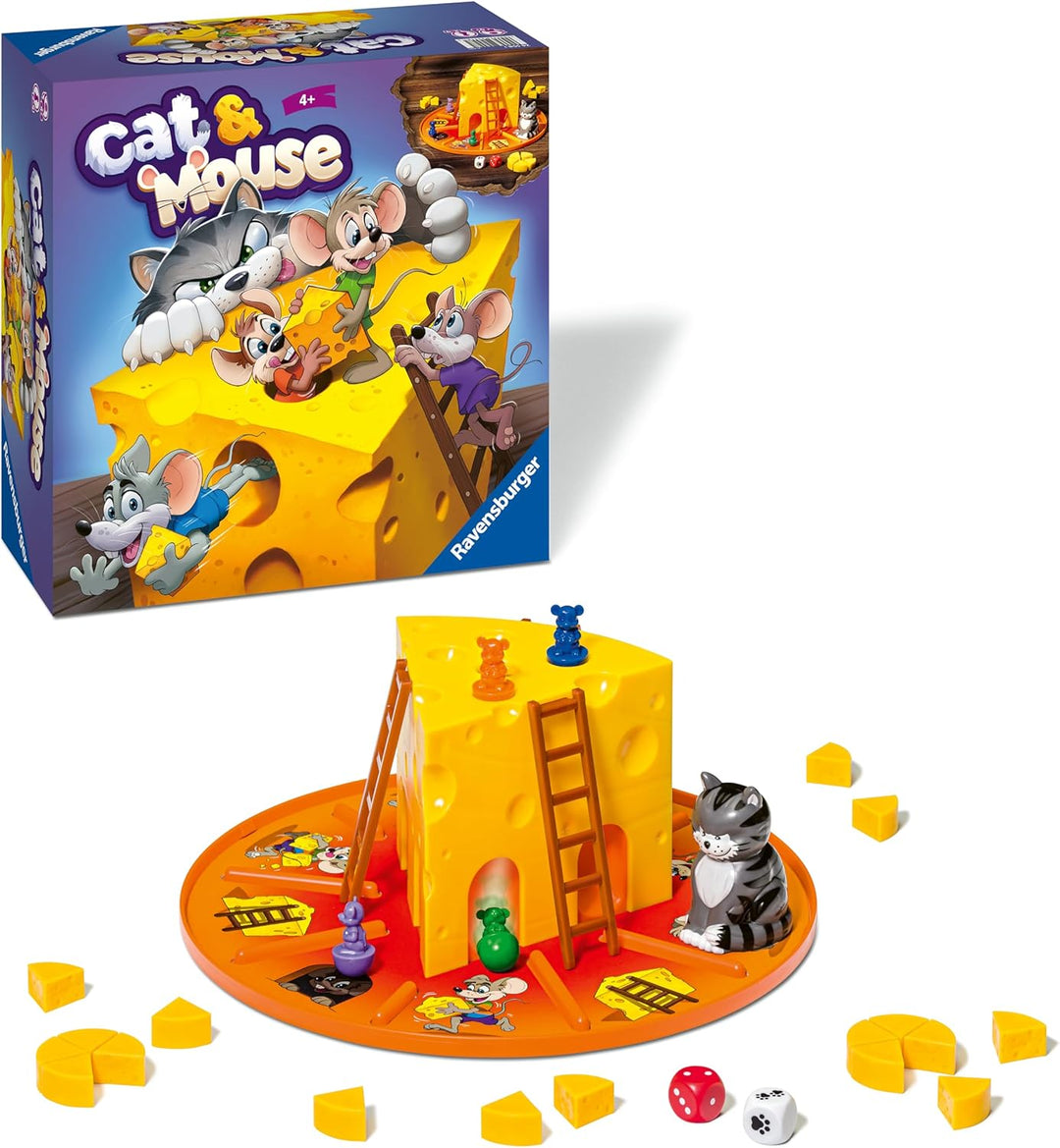 Ravensburger Katzen- und Maus-Brettspiele für Kinder ab 4 Jahren – 2 bis 4 Spieler – Kindergeschenke