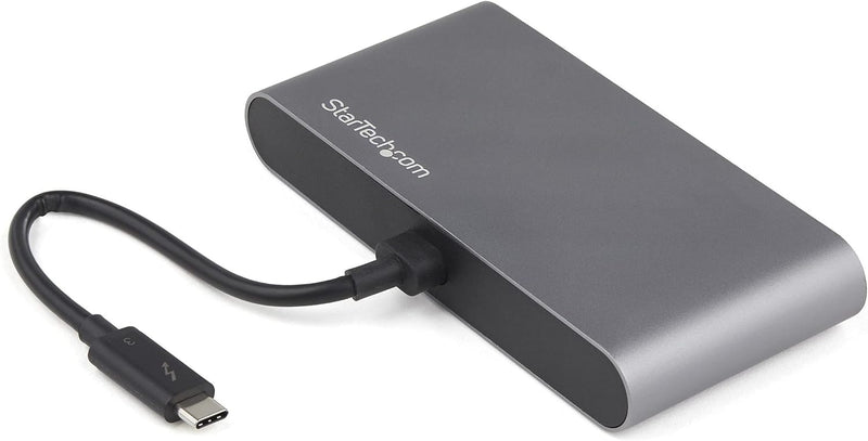 StarTech.com Thunderbolt 3 Mini Dock - Tragbare TB3-Dockingstation mit dual Monitoren und DP 4K 60 H