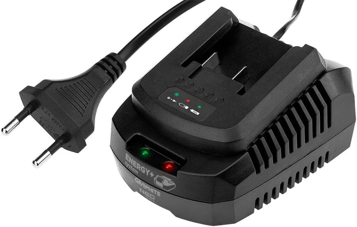 GRAPHITE Energy+ Akku 4Ah &amp; Ladegerät Set, 18V Li-Ion