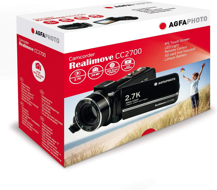 AGFAPHOTO Realimove CC2700 Camcorder Ultra HD 2.7K Videokamera
