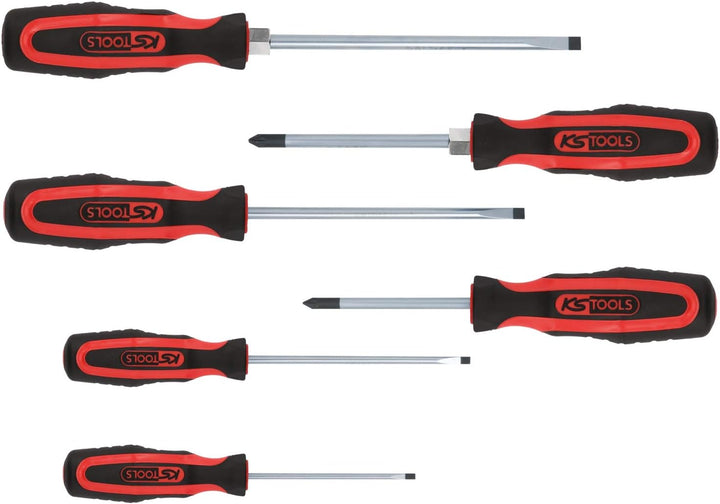KS Tools 159.0020 ERGOTORQUEplus Schraubendreher-Satz, 6-tlg. Schlitz, PZ