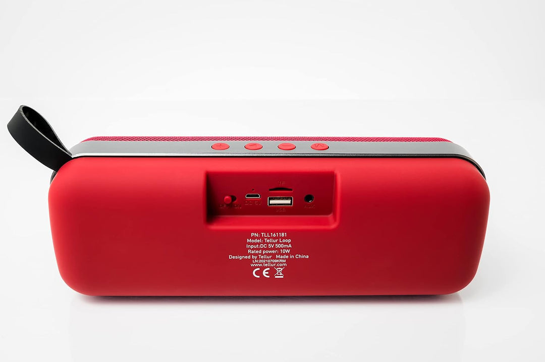 TELLUR Loop Bluetooth Lautsprecher mit Radio, 10W, Kompakte Musikbox Bluetooth mit True Wireless Ste