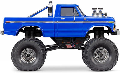 TRAXXAS TRX-4MT Ford blau F150 4x4 1/18 Monster-Truck RTR Brushed, mit Akku und USB Ladegerät