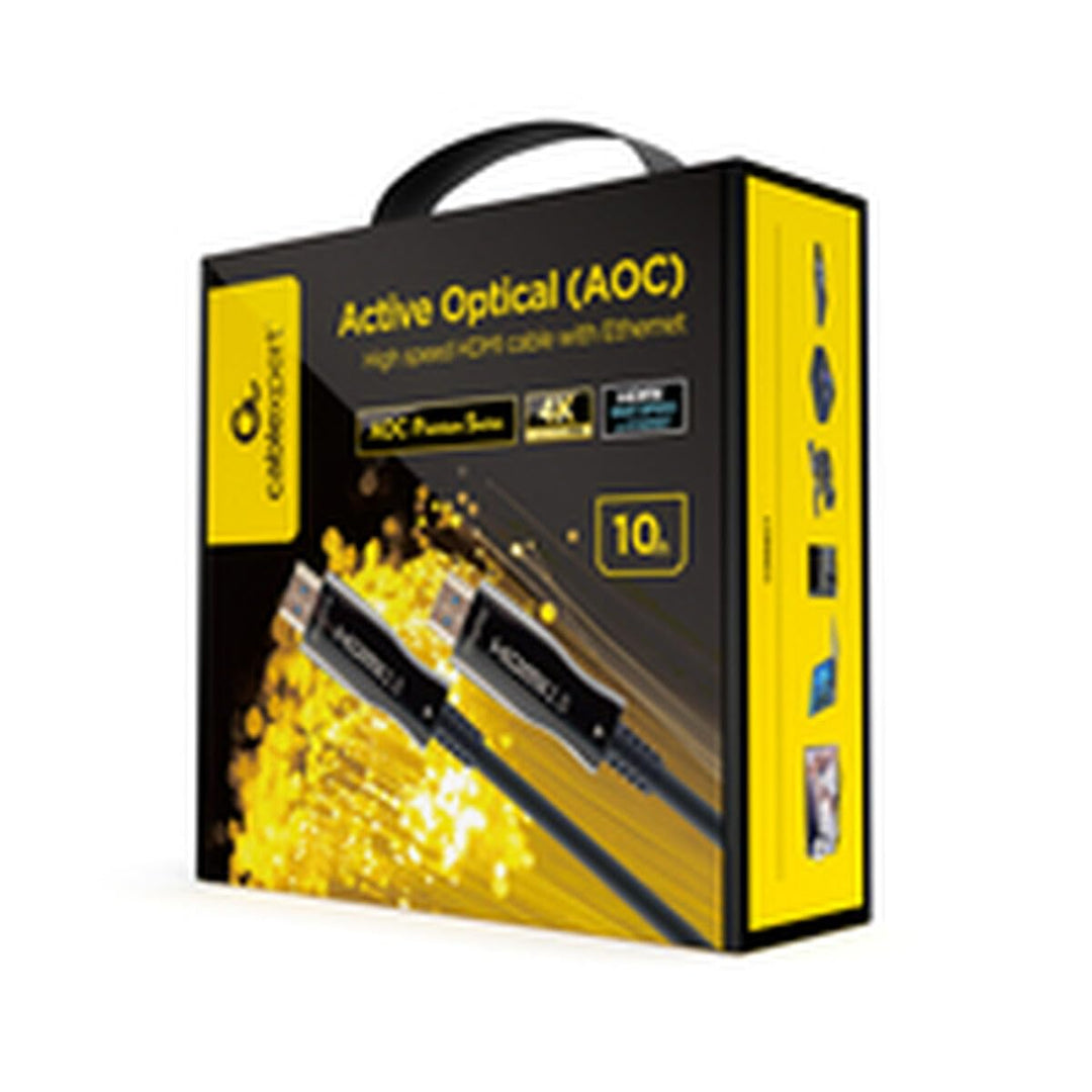 Gembird HDMI-Kabel mit hoher Geschwindigkeit, mit optischem AOC-Aktiv, mit Ethernet, 10 m