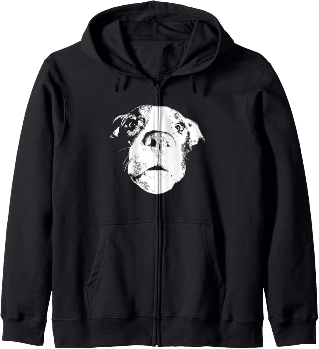 Lustiger Pitbull Bully Amstaff Gesicht Pitbulls Pitbull Hund Kapuzenjacke
