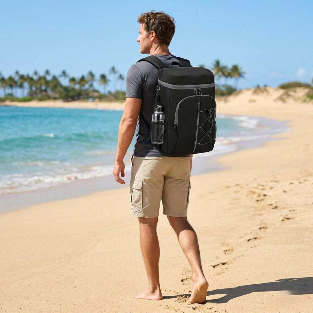 JANSBEN Kühltaschen 15 Liter Picknickrucksäcke mit Flaschenöffner Picknickkorb Wasserdicht Kühlrucks