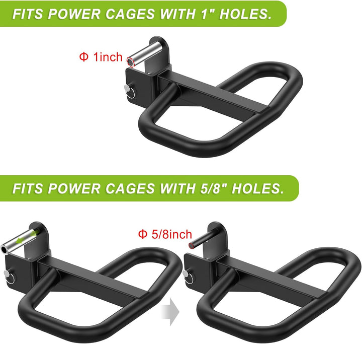 SELEWARE Multi Grip Dip-Stangenaufsatz für 2 x 2 oder 3 x 3 Zoll mit 1 oder 5/8 Zoll Loch Power Rack