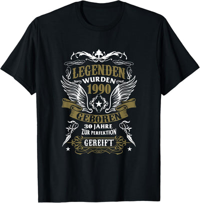 30. Geburtstag Geschenk Männer Retro Legendär Seit Juli 1990 T-Shirt