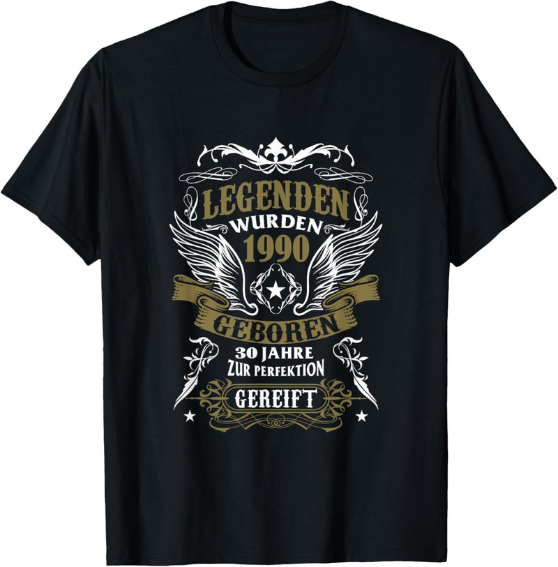 30. Geburtstag Geschenk Männer Retro Legendär Seit Juli 1990 T-Shirt