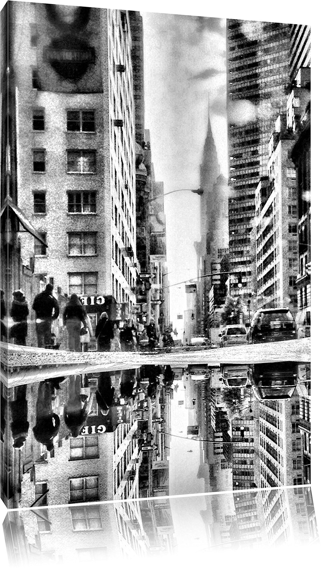 Pixxprint Monocrome, New York Times Square, Format: 100x70 auf Leinwand, 100x70