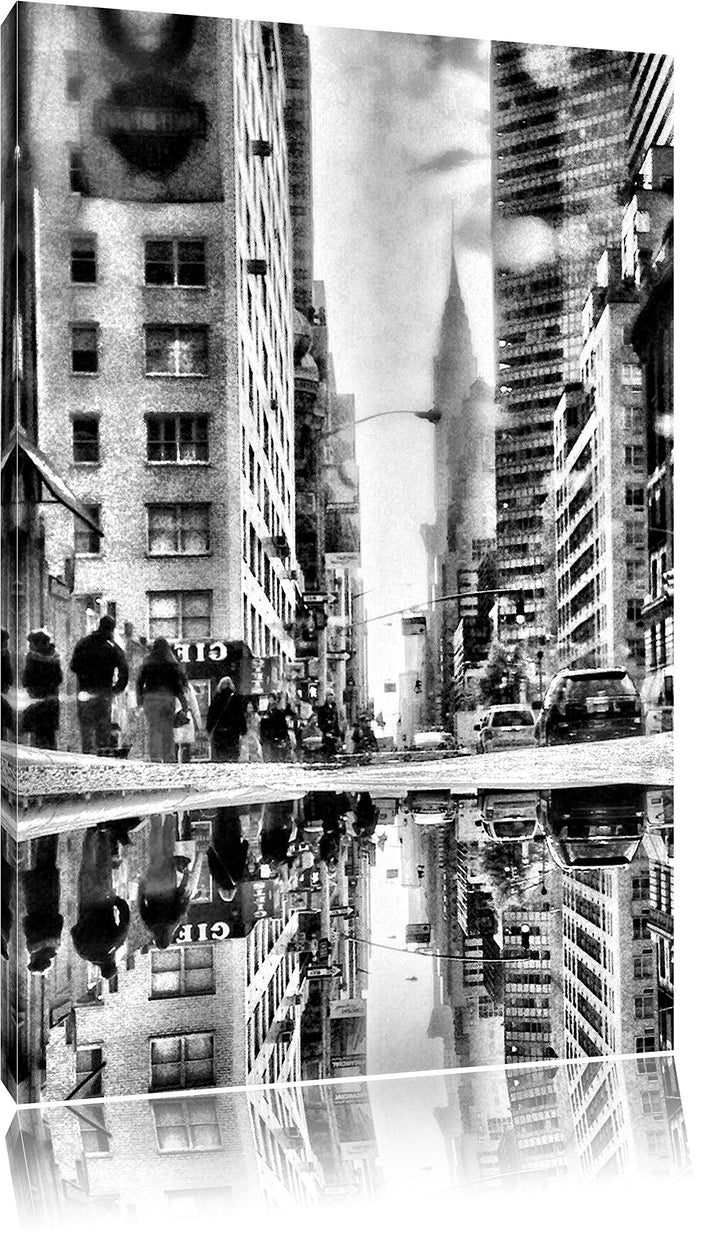 Pixxprint Monocrome, New York Times Square, Format: 100x70 auf Leinwand, 100x70