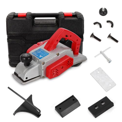 220V 1300W Elektrohobel, Max 13000 RPM Elektro Hobel mit Hobelbreite 90mm, Handhobel Hobelmaschine S