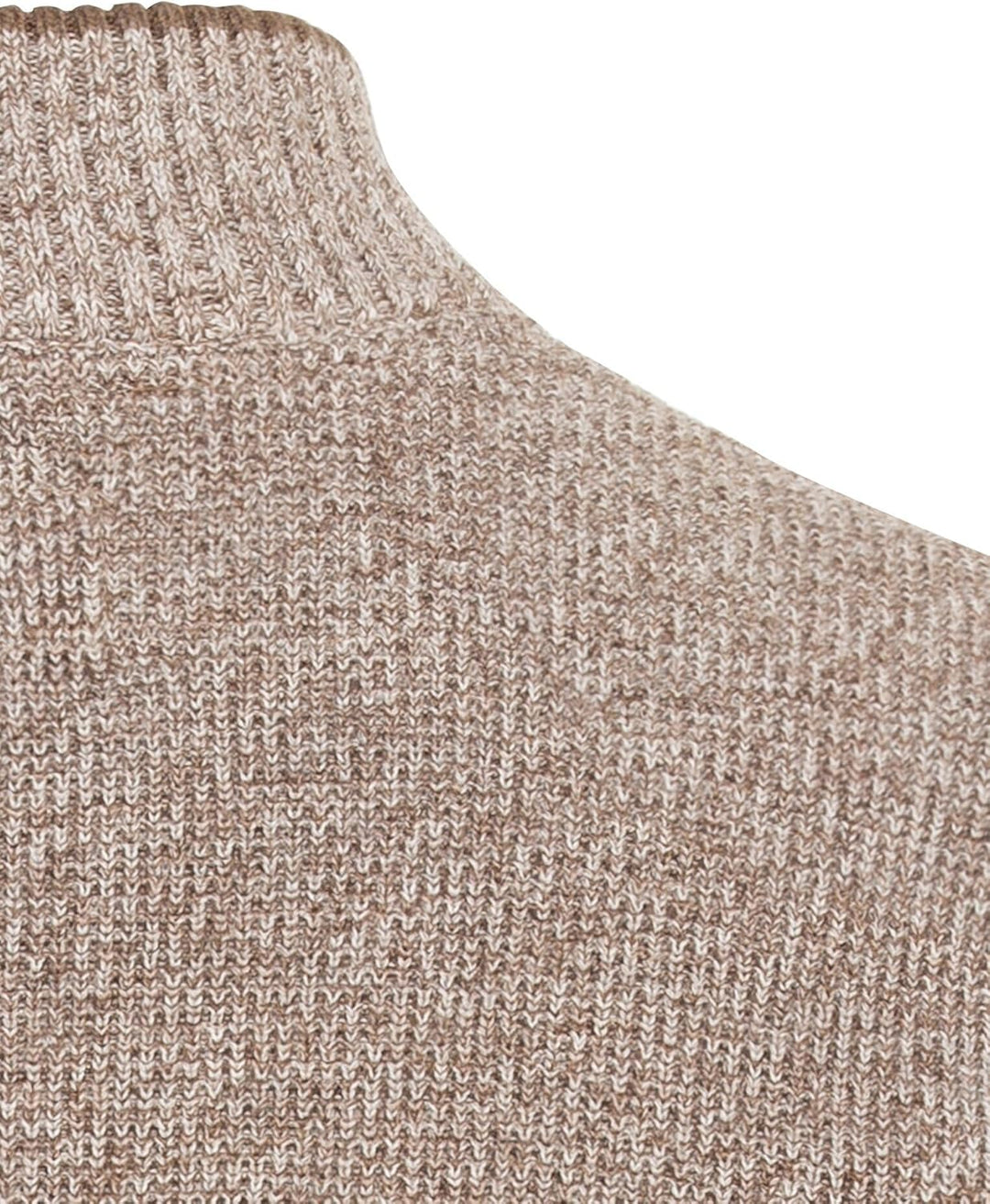 camel active Herren Feinstrick Troyer aus Baumwollmix XXL Beige, XXL Beige