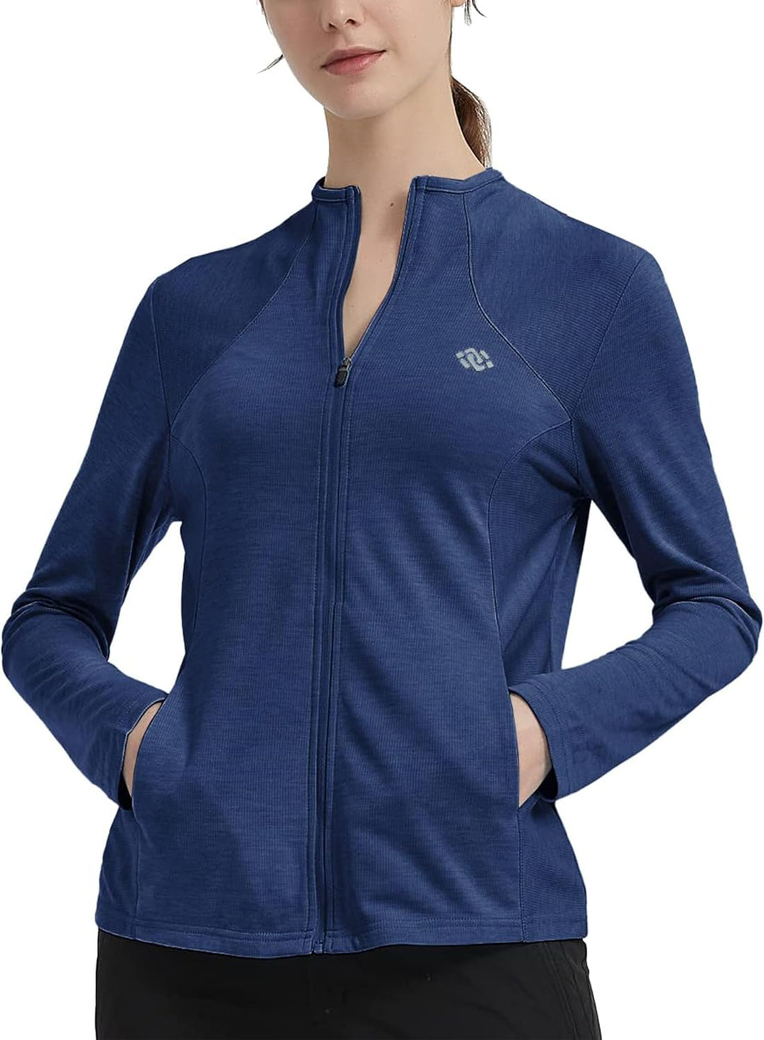 Damen Laufjacke Leicht Sportjacke Trainingsjacke Langarm Fitness Wandern Yoga Jacke Atmungsaktive Fu