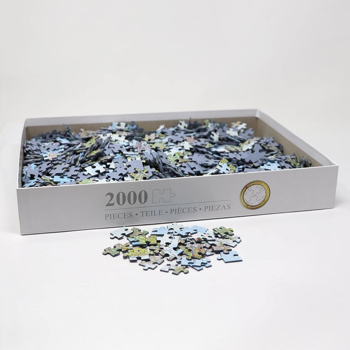 Close Up UK Karte Puzzle 2000 Teile MAPS IN Minutes, Great Britain (68,8cm x 96,6cm), Puzzle 2000 Te