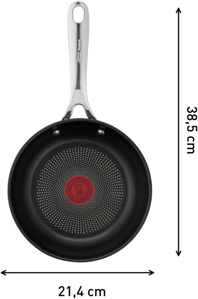 Jamie Oliver by Tefal Cook's Direct On Bratpfanne 20 cm, Antihaft, Induktionstauglich, Backofenfest,