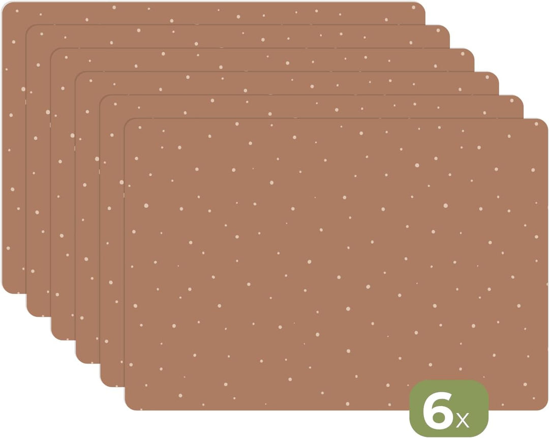 KitchenYeah© Platzsets Abwaschbar 6-Teilig 45x30 cm Tischsets Platzdeckchen Platzset Unterlage Tisch
